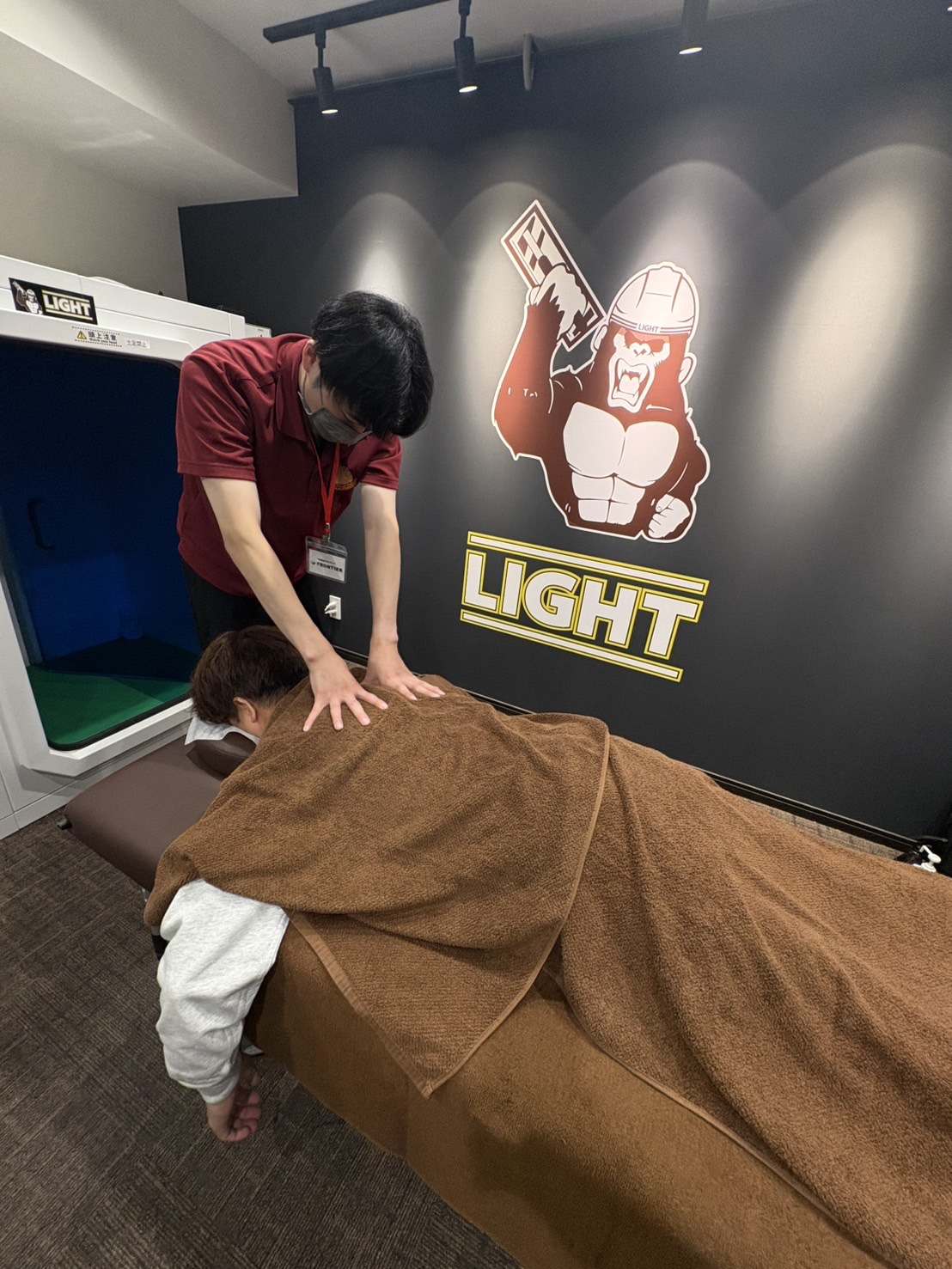 ライトの応接室がマッサージルームに!!!